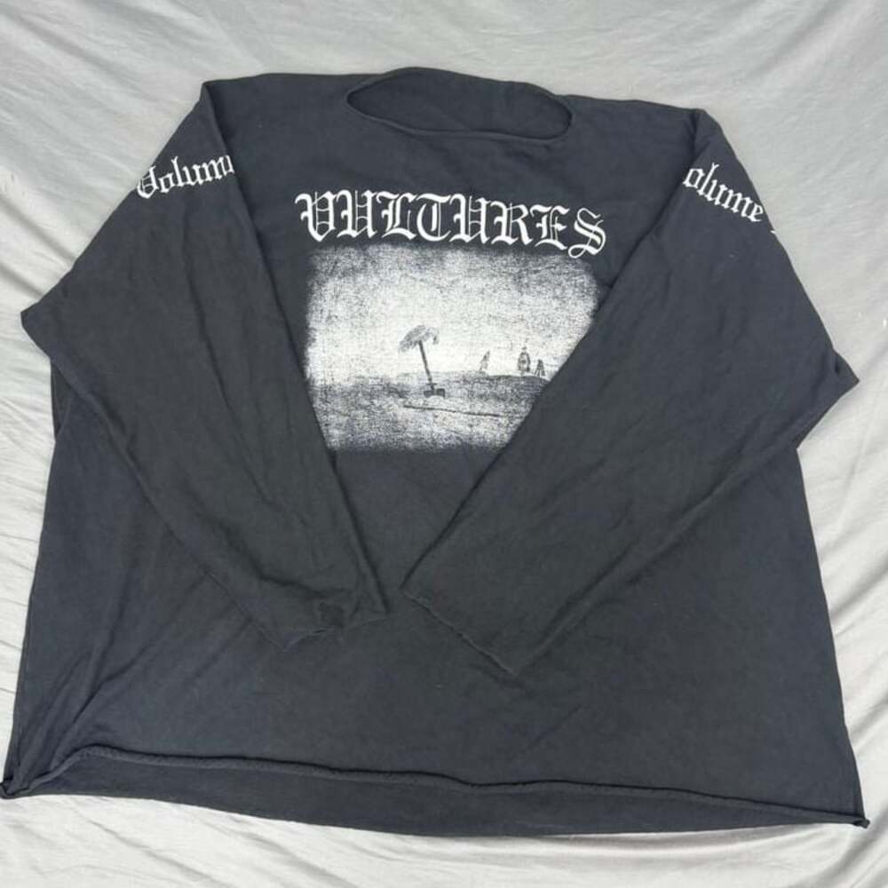 Kanye West Yeezy Vultures Volume 1 Men’s Black Long Sleeve T-Shirt size XL/XXL